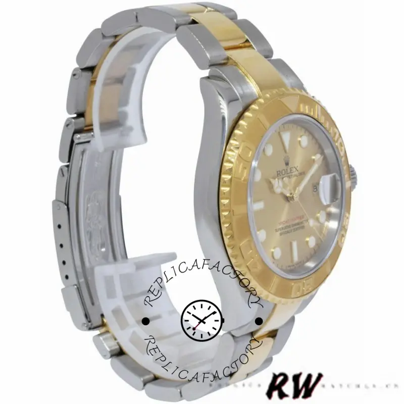 Rolex Yachtmaster 16623 Steel Yellow Gold Champagne Dial 40MM Mens Replica Watch