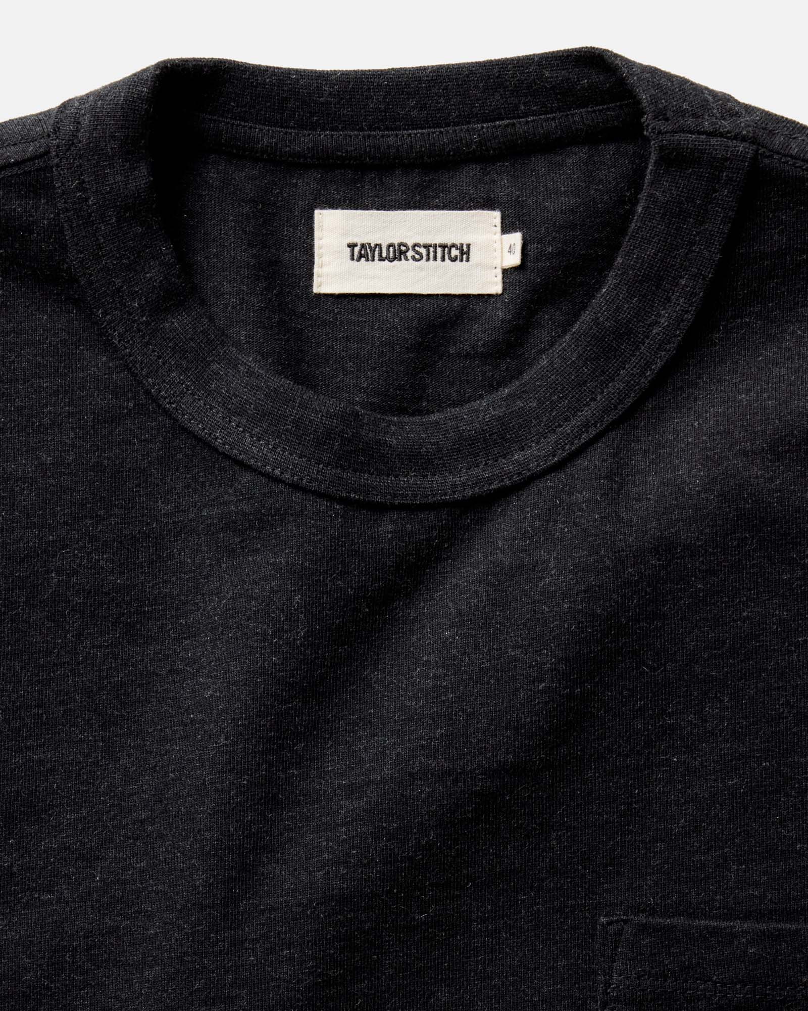 The Long Sleeve Shop Tee in Coal Twist