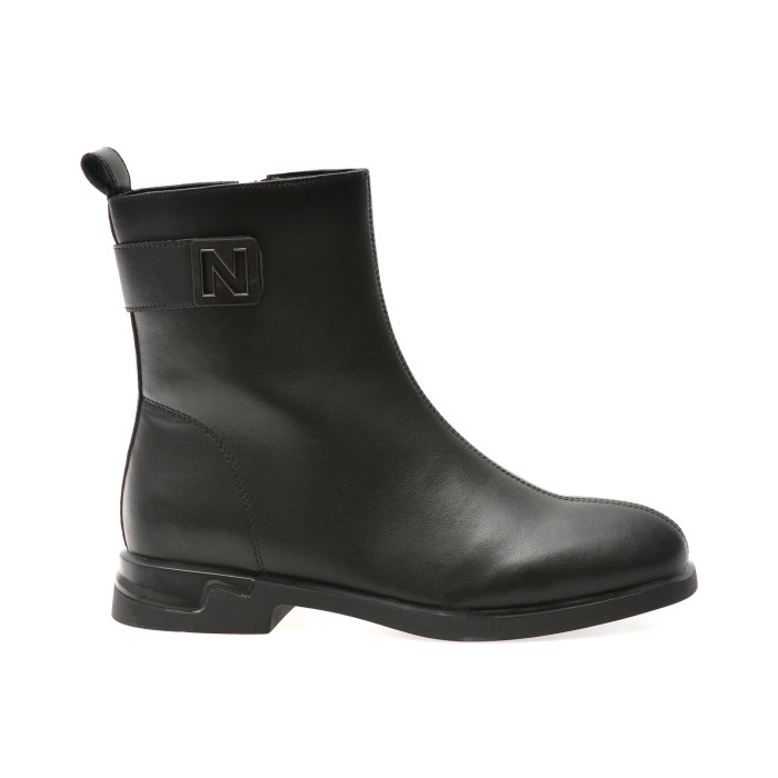 Ghete FLAVIA PASSINI negre, M01245, din piele naturala