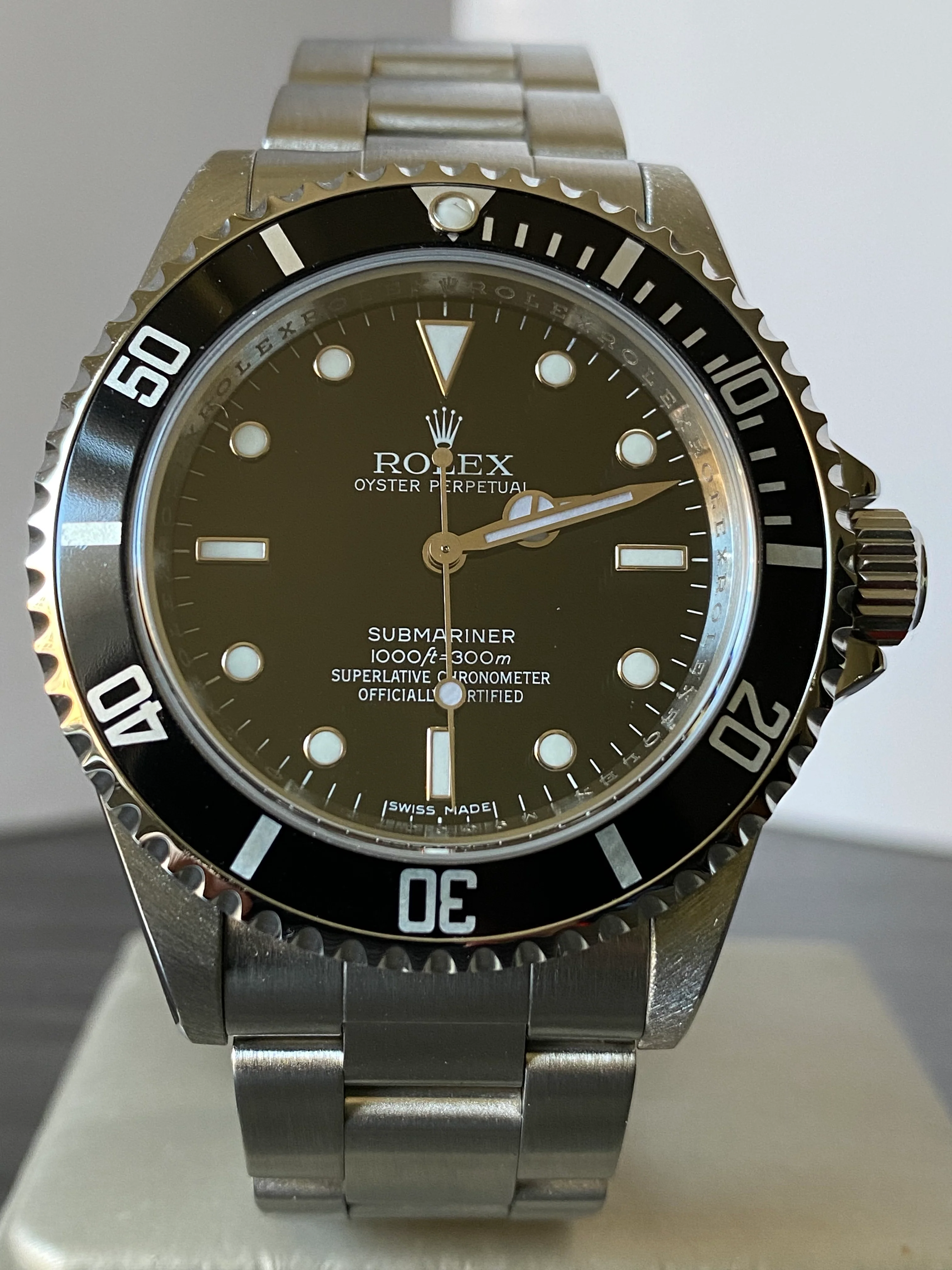 Rolex,Submariner Steel No-Date Submariner - 2008 - Pre Ceramic Bezel - Black Dial - 14060M