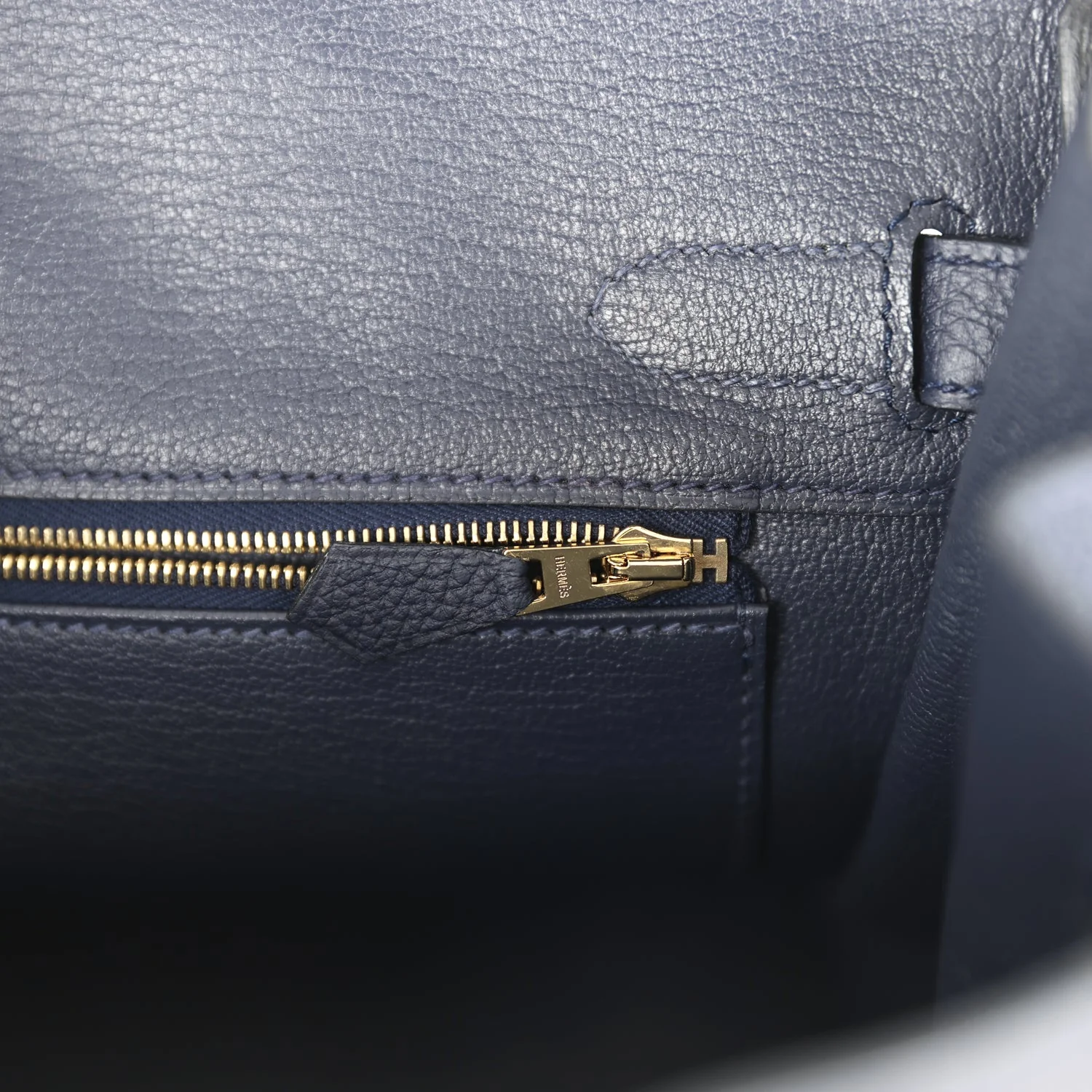 Hermes Birkin 30 Bleu Nuit Togo Rose Gold Hardware