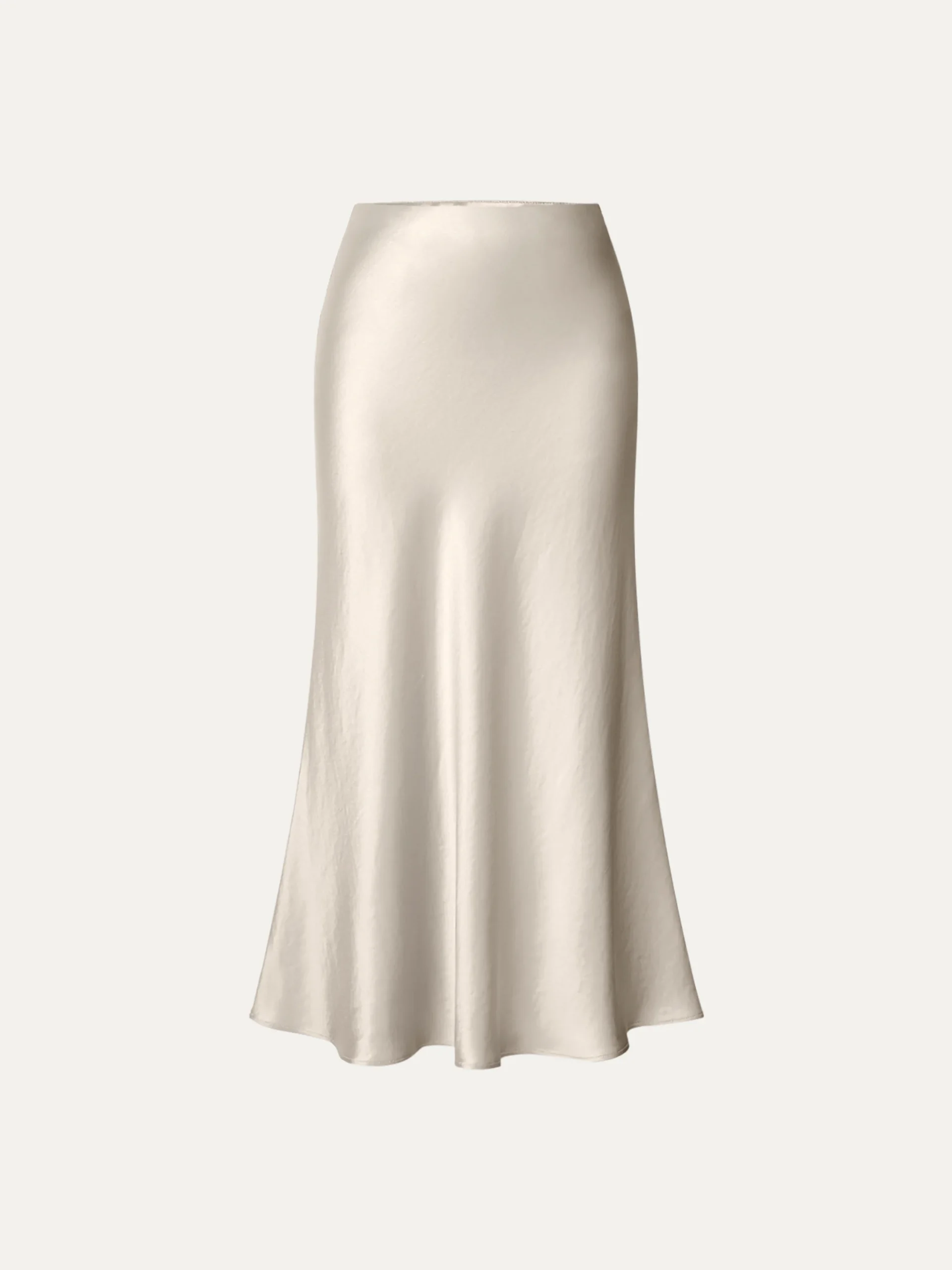 Silk-Like Bias-Cut Slip Skirt