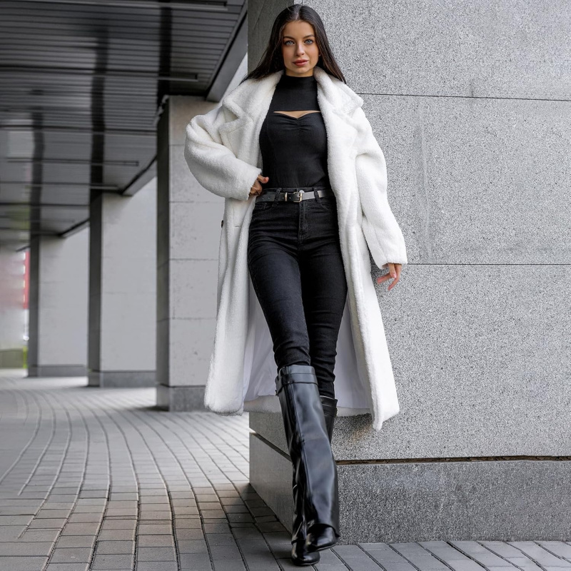 Fold Over Boots Women's Knee High