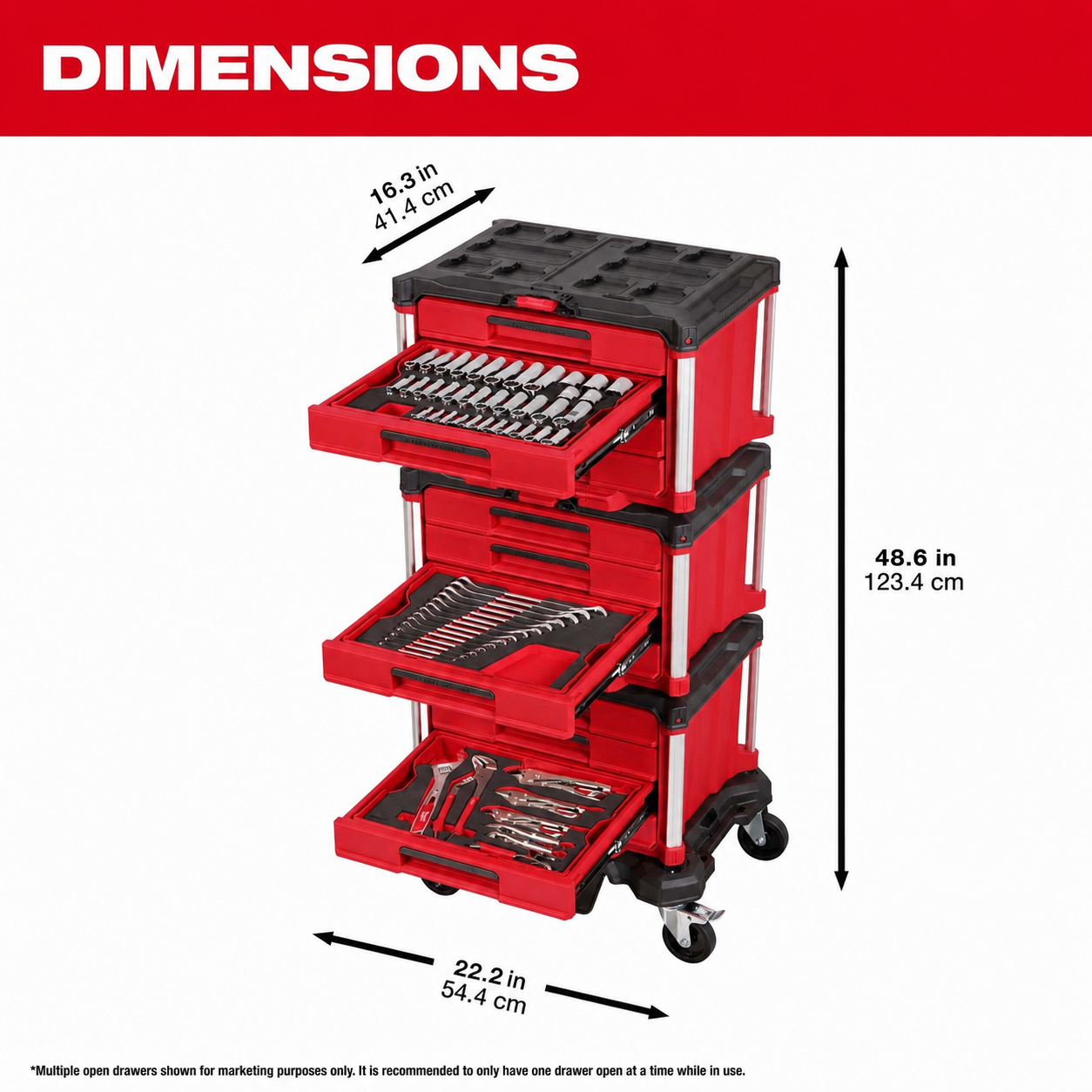 🔥Clearance Sale🔥366-Piece Mechanics Tool Set with Rolling 4-Drawer Storage