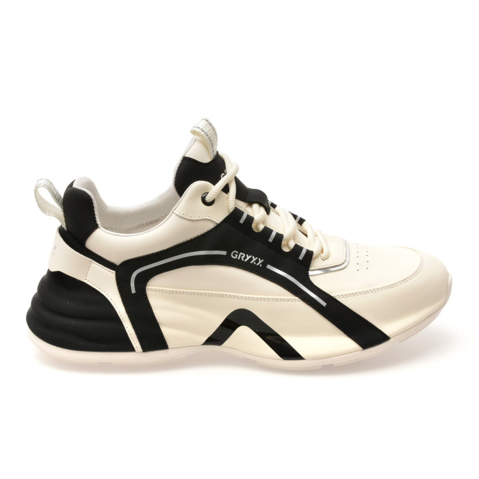 Pantofi sport GRYXX albi, 917019, din piele naturala