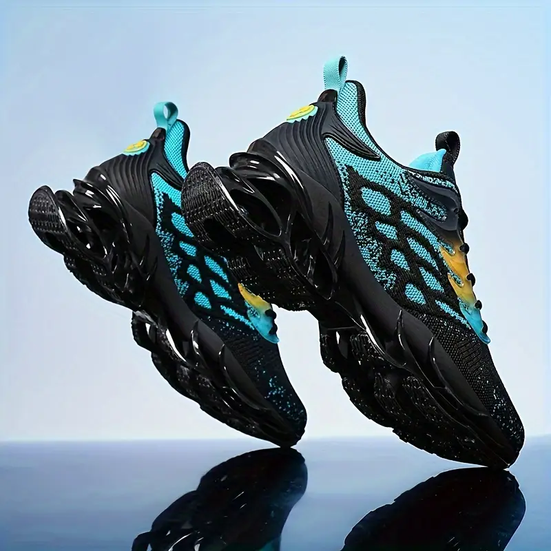 Lightweight Breathable Running Shoes – Knit Fabric Upper & TPU Sole
