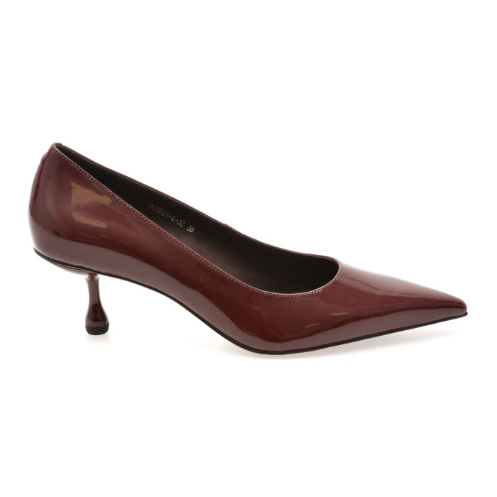 Pantofi eleganti EPICA PREMIUM visinii, 25061, din piele naturala lacuita