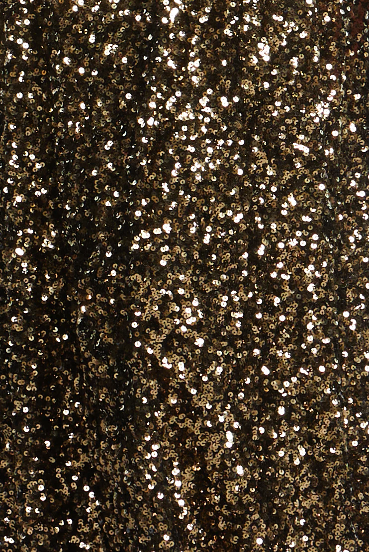 Sequin Strapless Gown