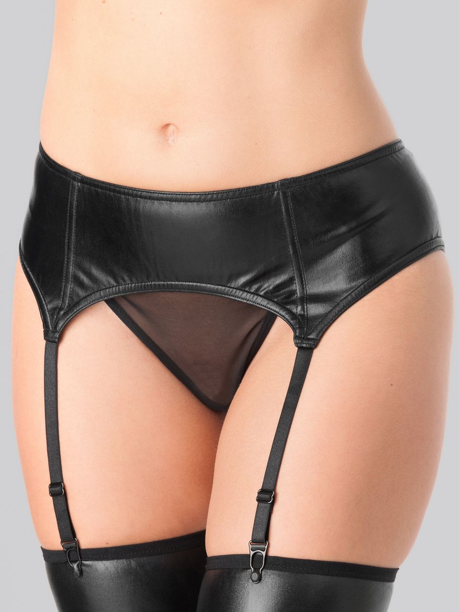 Lovehoney Fierce Wet Look Suspender Belt