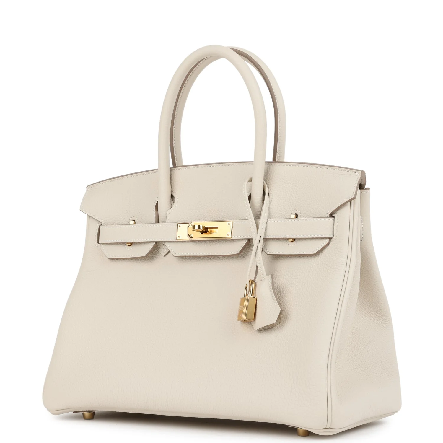 Hermes Birkin 30 Craie Togo Gold Hardware