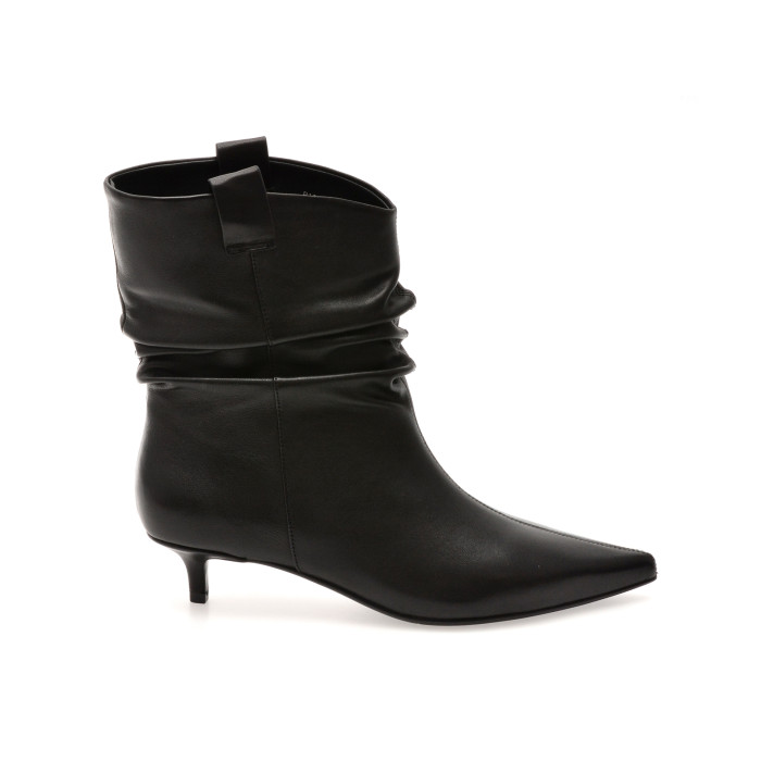 Botine elegante EPICA PREMIUM negre, H375R1, din piele naturala