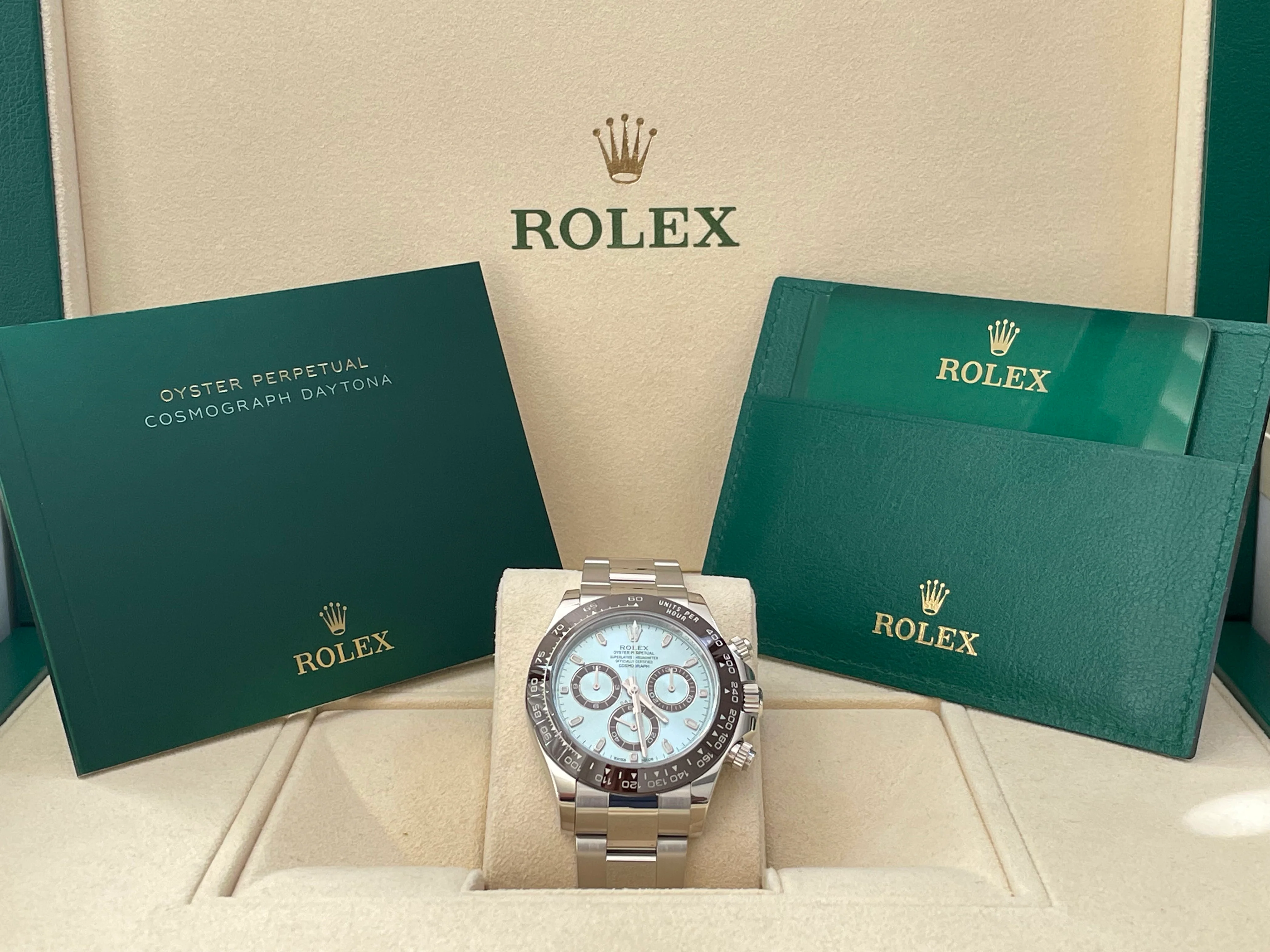 Rolex Platinum Cosmograph Daytona - 2023 - Ice Blue Dial - 116506