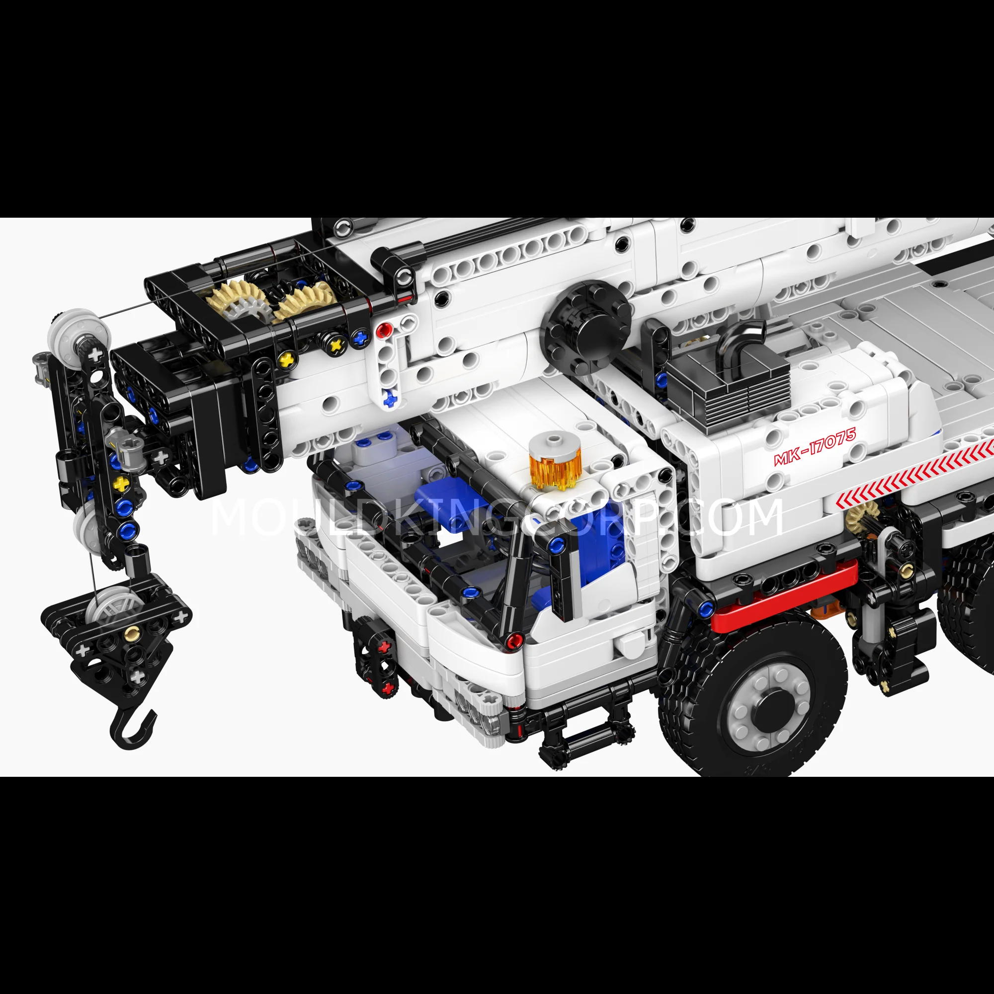Mould King 17075 Remote-Controlled LTM 1110 Crane Truck Building Set | 3,248 Pcs