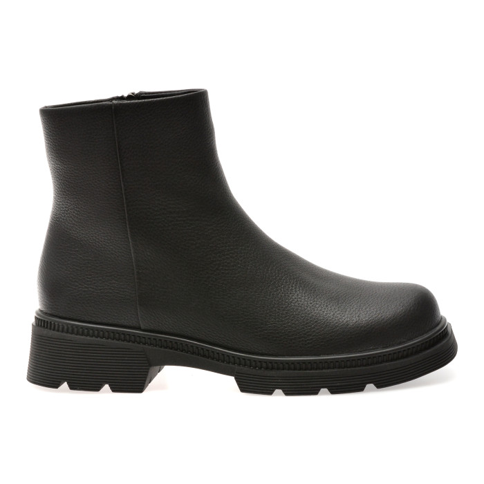Ghete GRYXX negre, W687, din piele naturala