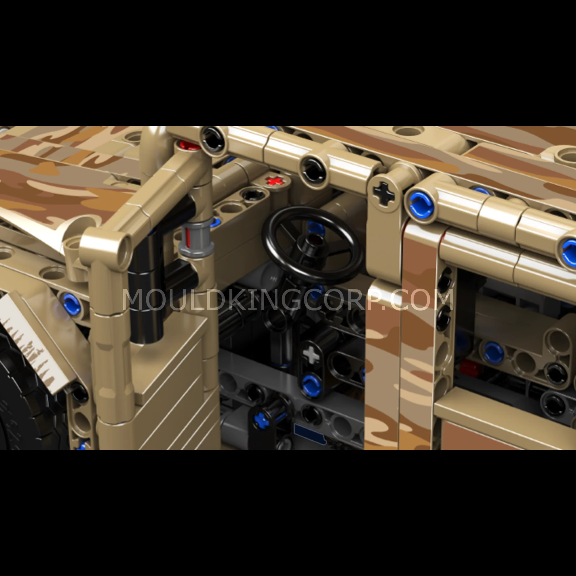 Mould King 20047 Remote-Controlled Desert Tracked Humvee Building Set | 2,094 Pcs