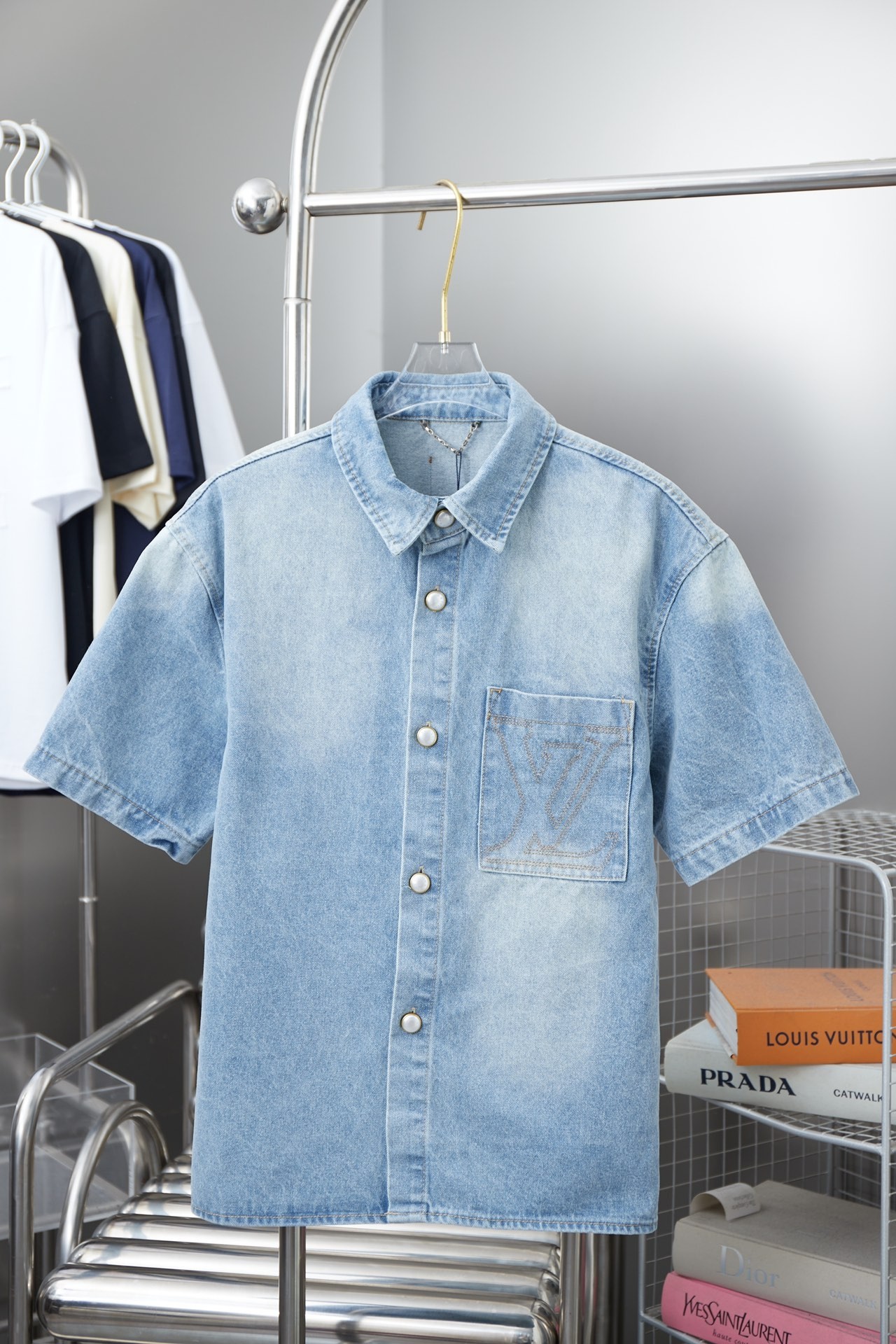 L X V Denim short sleeves