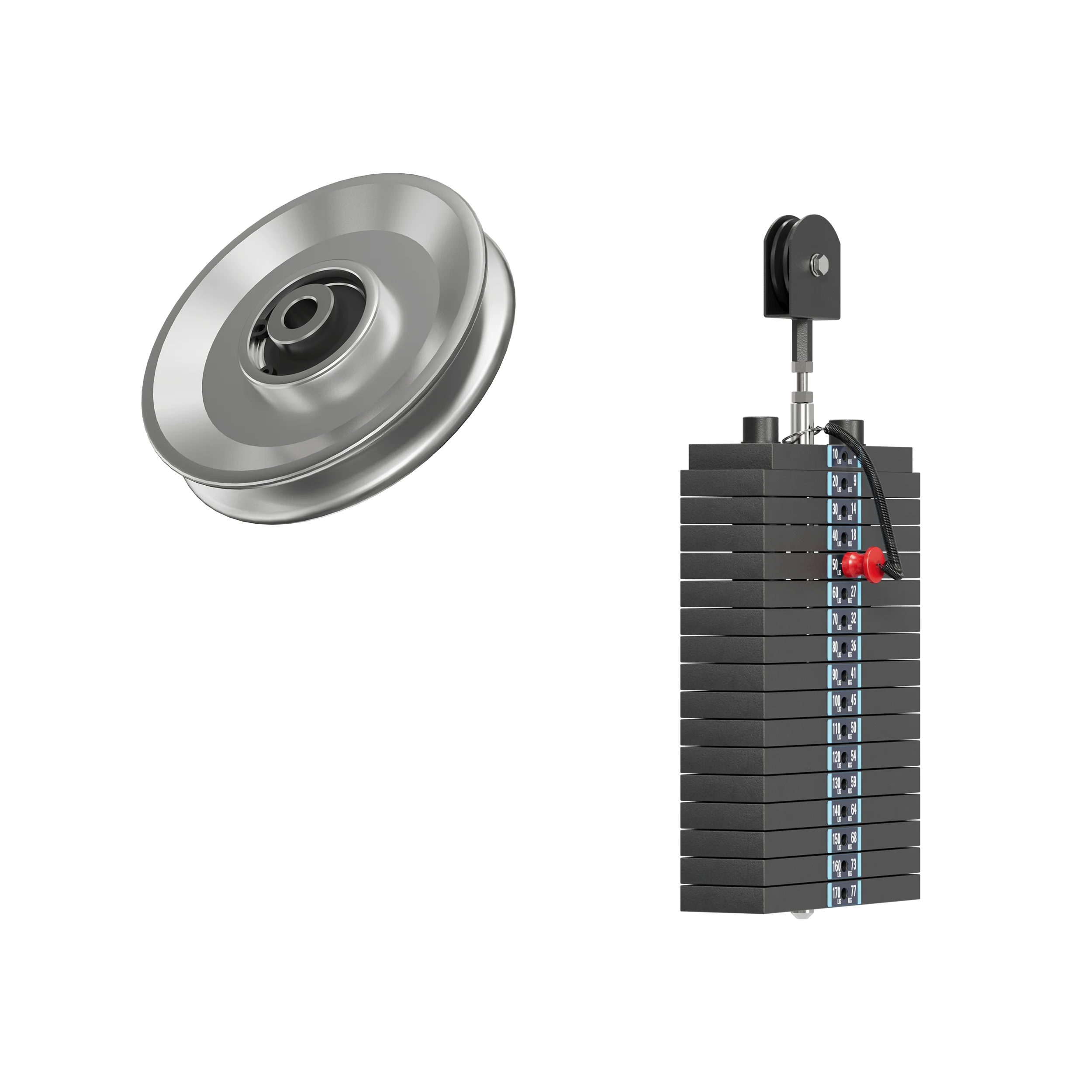 Major Fitness Aluminum Pulley & Weight Stack Bundle