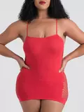 Lovehoney Plus Size Hourglass Red Mini Dress