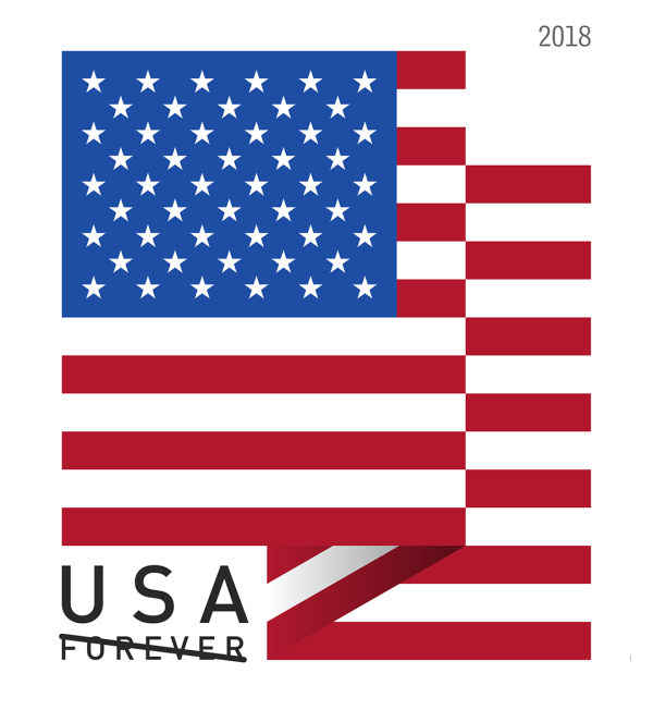 2018 First-Class Forever Stamp - US Flag