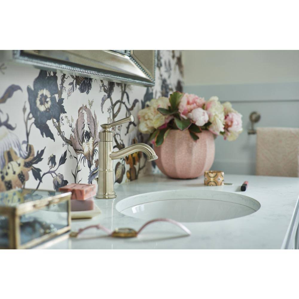 Moen Belfield Single Hole Bathroom Faucet, 1.2 GPM - Polished Nickel