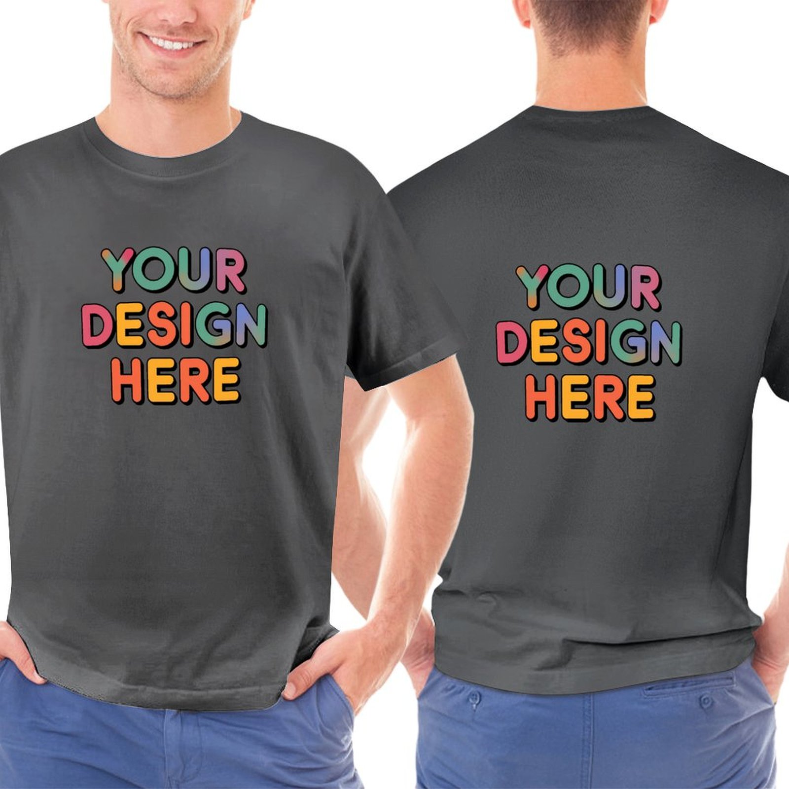 Customized Men’s Unique Appearance Double-Sided Cotton T-Shirt