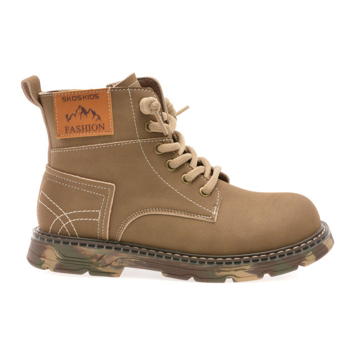 Ghete SELECTION KIDS maro, 532203, din piele naturala