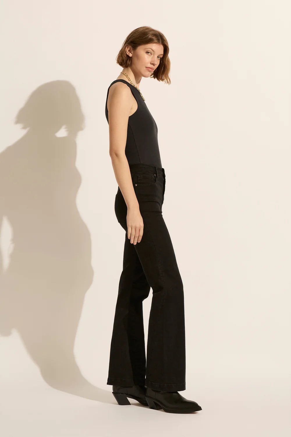 ‌Retro Flare High-Rise Jeans‌