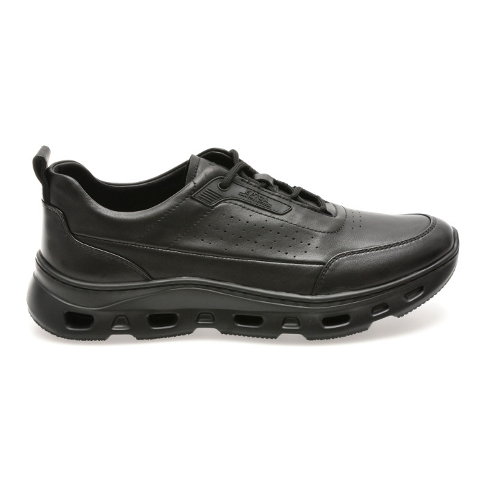 Pantofi sport EPICA negri, RF723, din piele naturala