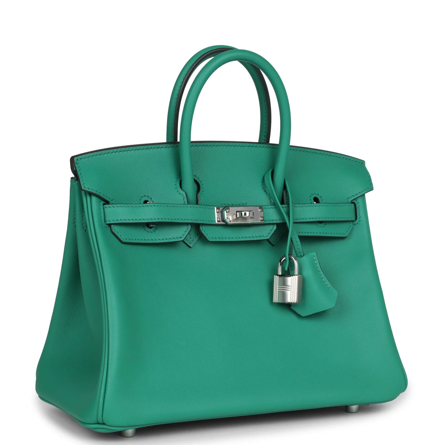 Hermes Birkin 25 Vert Vertigo Verso Swift Palladium Hardware