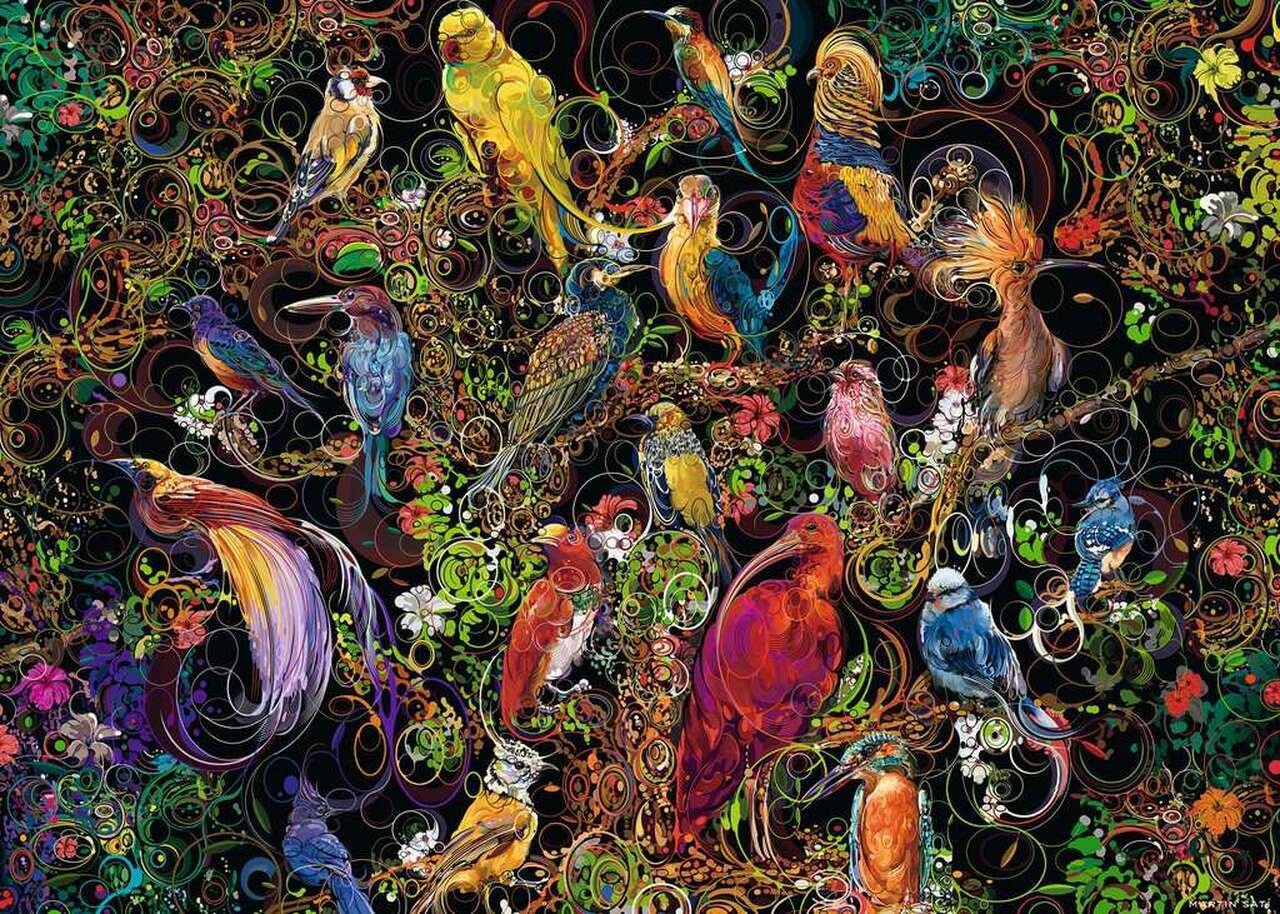 Birds of Art 1000 Piece Puzzle