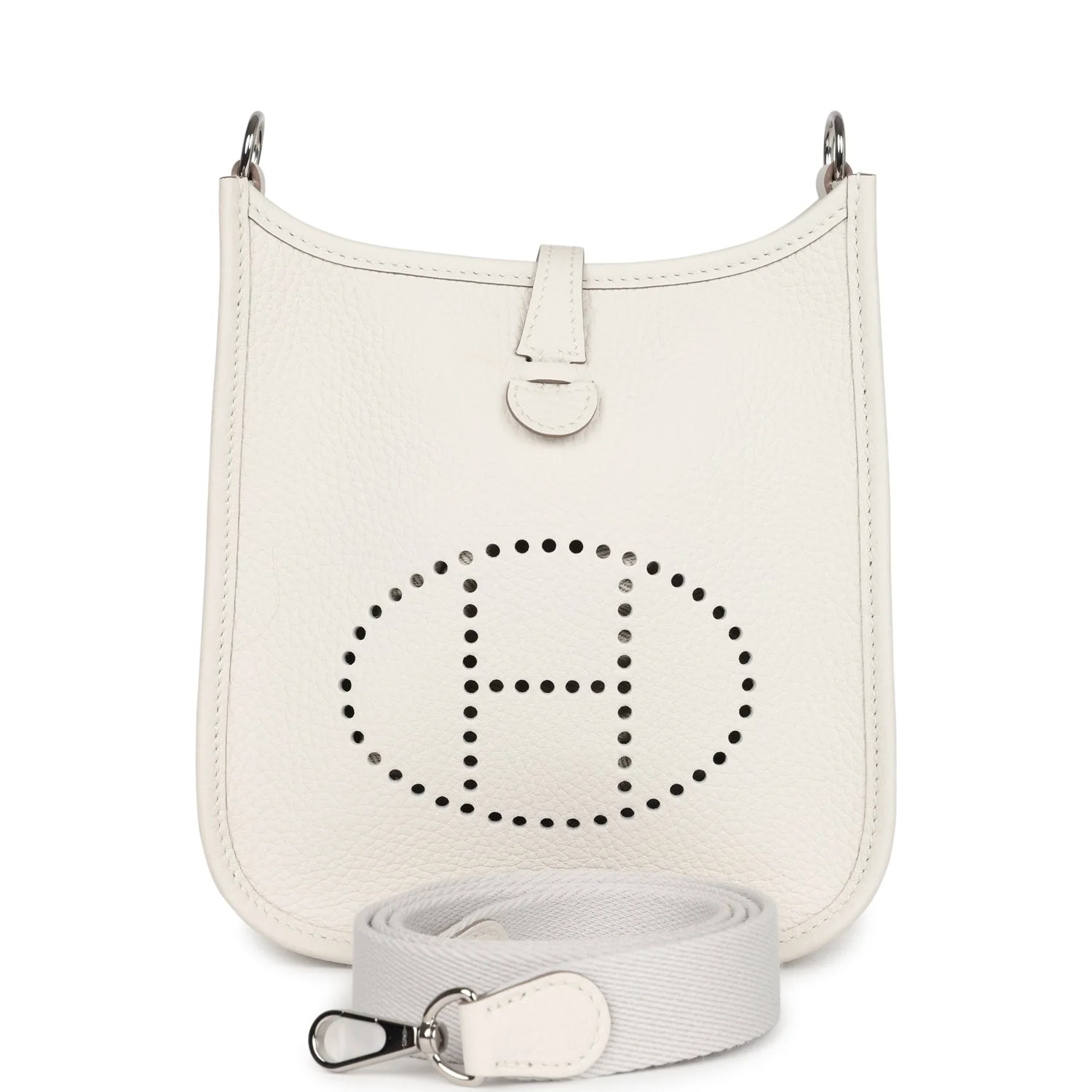 Hermes Evelyne TPM Gris Pale Clemence Palladium Hardware
