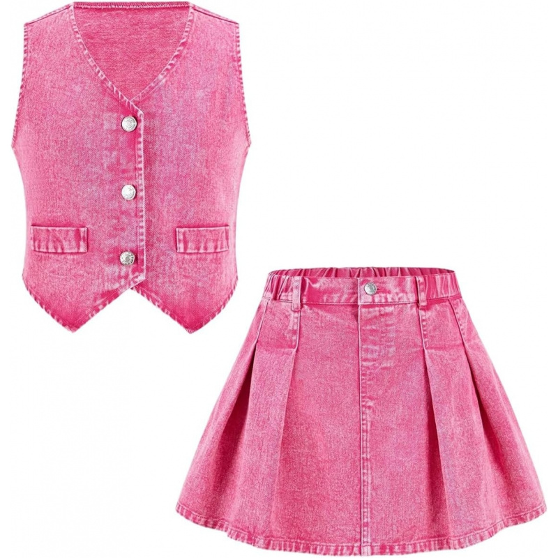 Girl's Two Piece Y2K Cute Outfits