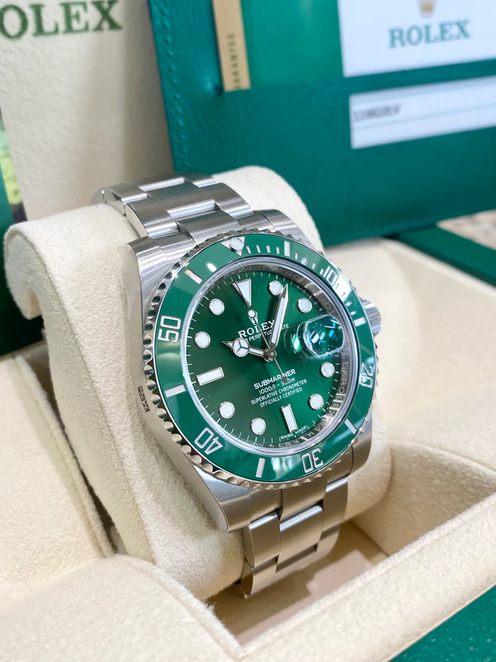 Rolex Submariner Date 116610LV Stainless Steel Oyster 40MM Green Dial Mens Replica Watch