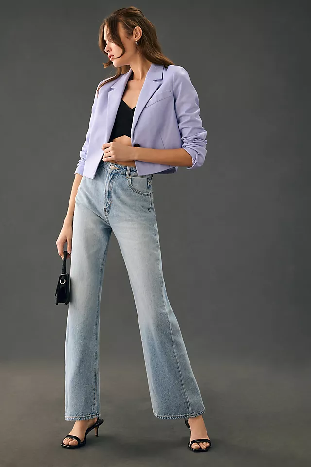 Straight-Leg Ankle Jeans DENIM LIGHT