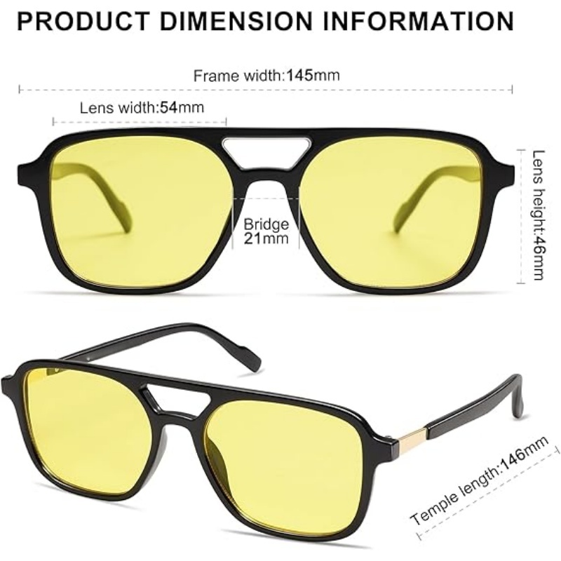 Retro Aviator Sunglasses for Women Men