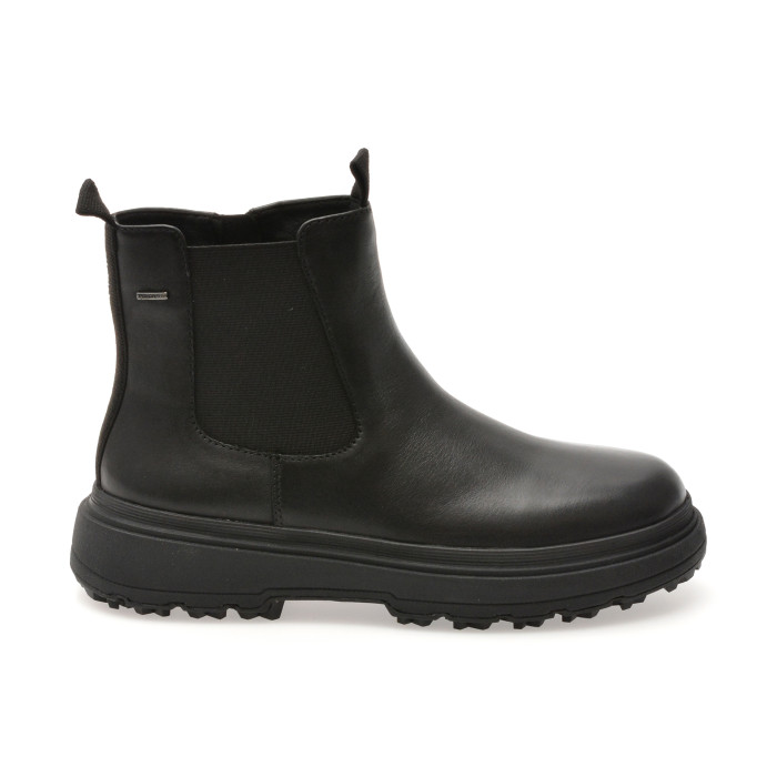 Ghete GEOX negre, D46XMD, din piele naturala