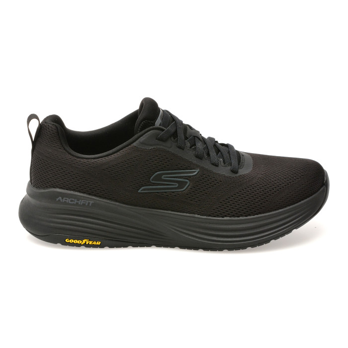 Pantofi sport SKECHERS negri, GO WALK STABILITY 2.0, din material textil