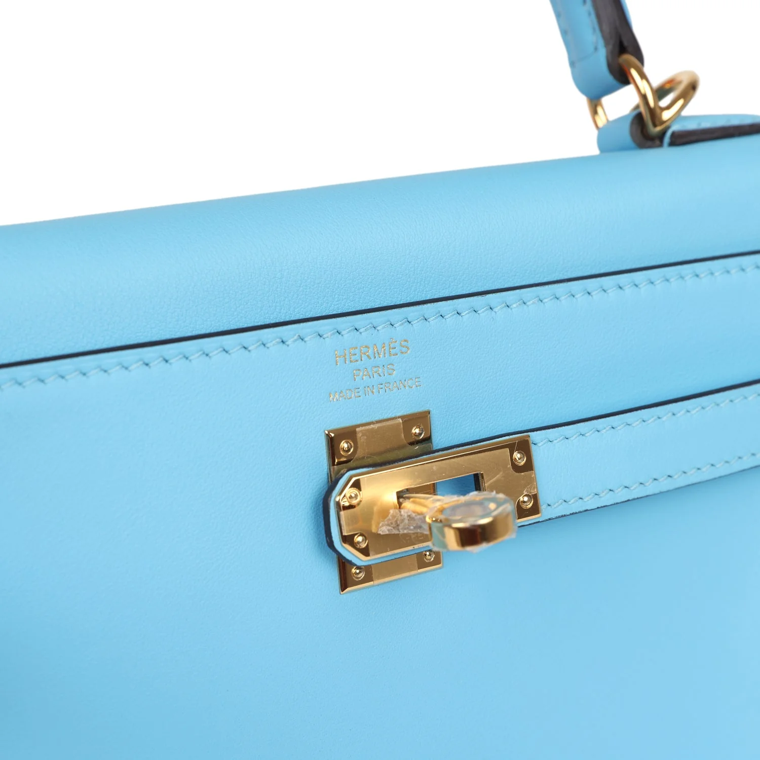 Hermes Kelly Retourne 25 Celeste Swift Gold Hardware