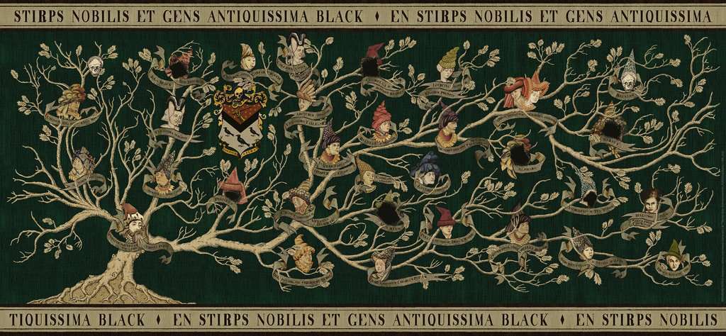 Wizarding World Black Family Tree 2000 Piece Panorama Puzzle
