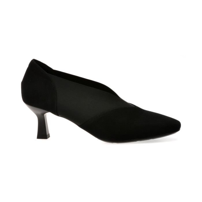 Pantofi eleganti EPICA negri, 3D7535, din piele intoarsa