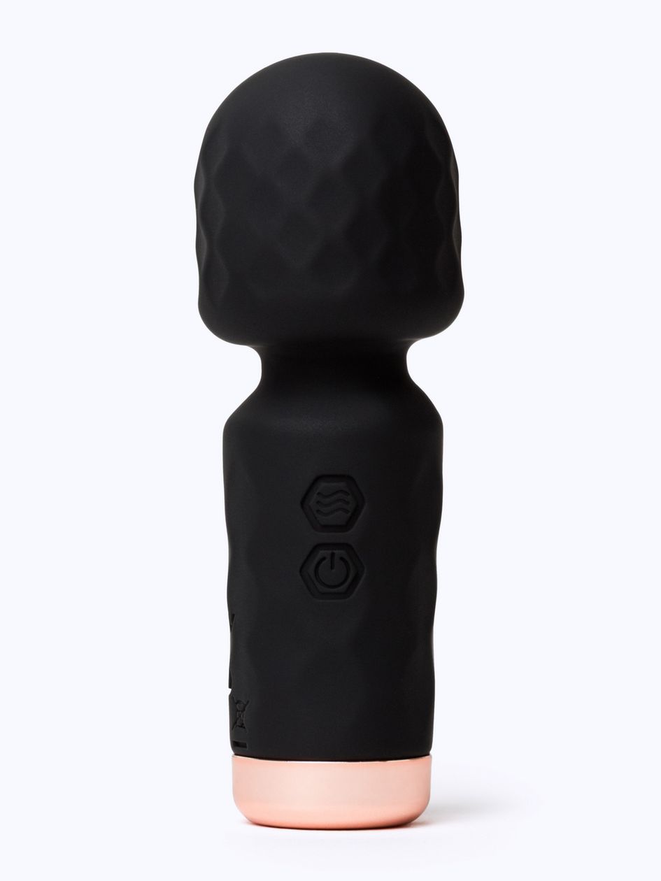 Lovehoney Mini Black Silicone Wand Vibrator
