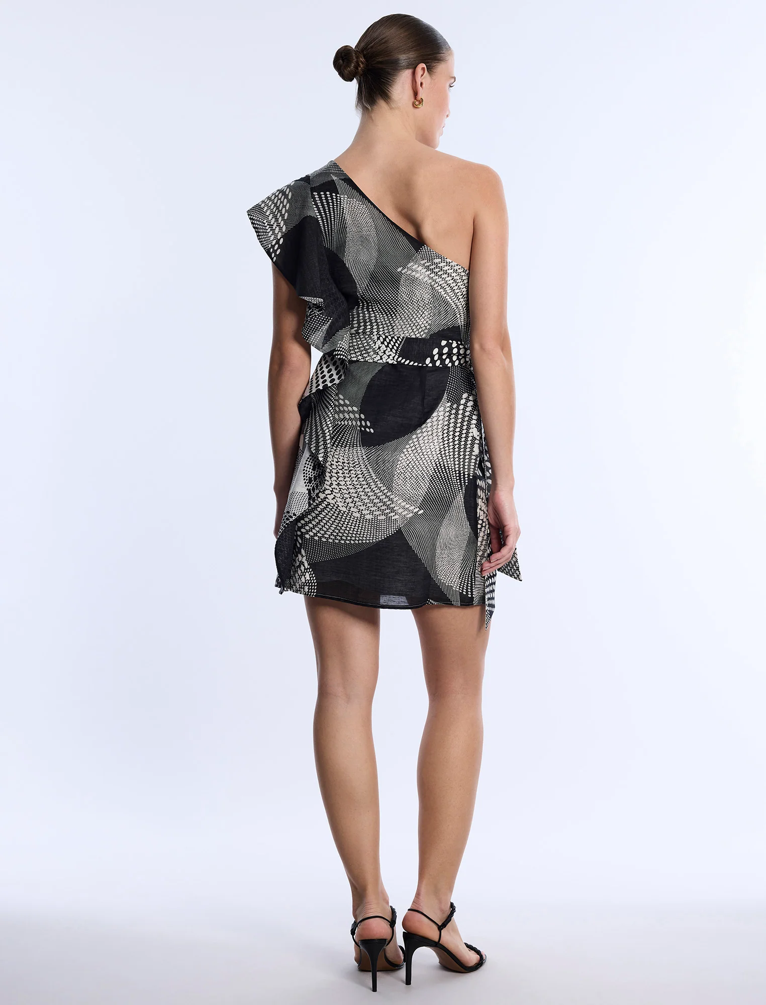 One Shoulder Flounce Mini