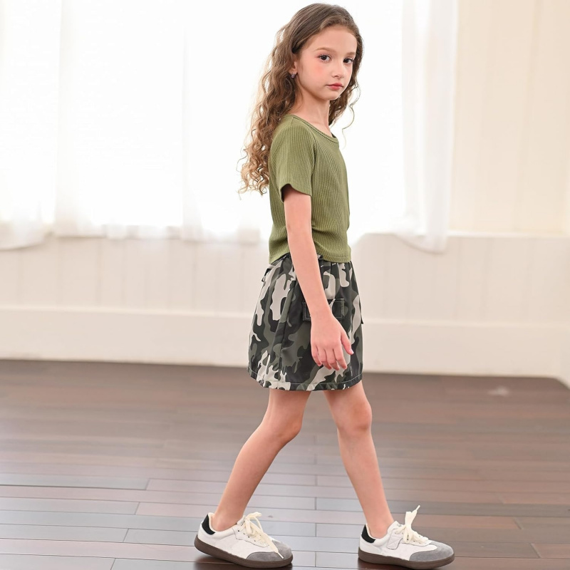 Girls' 2-Piece Skirt Set
