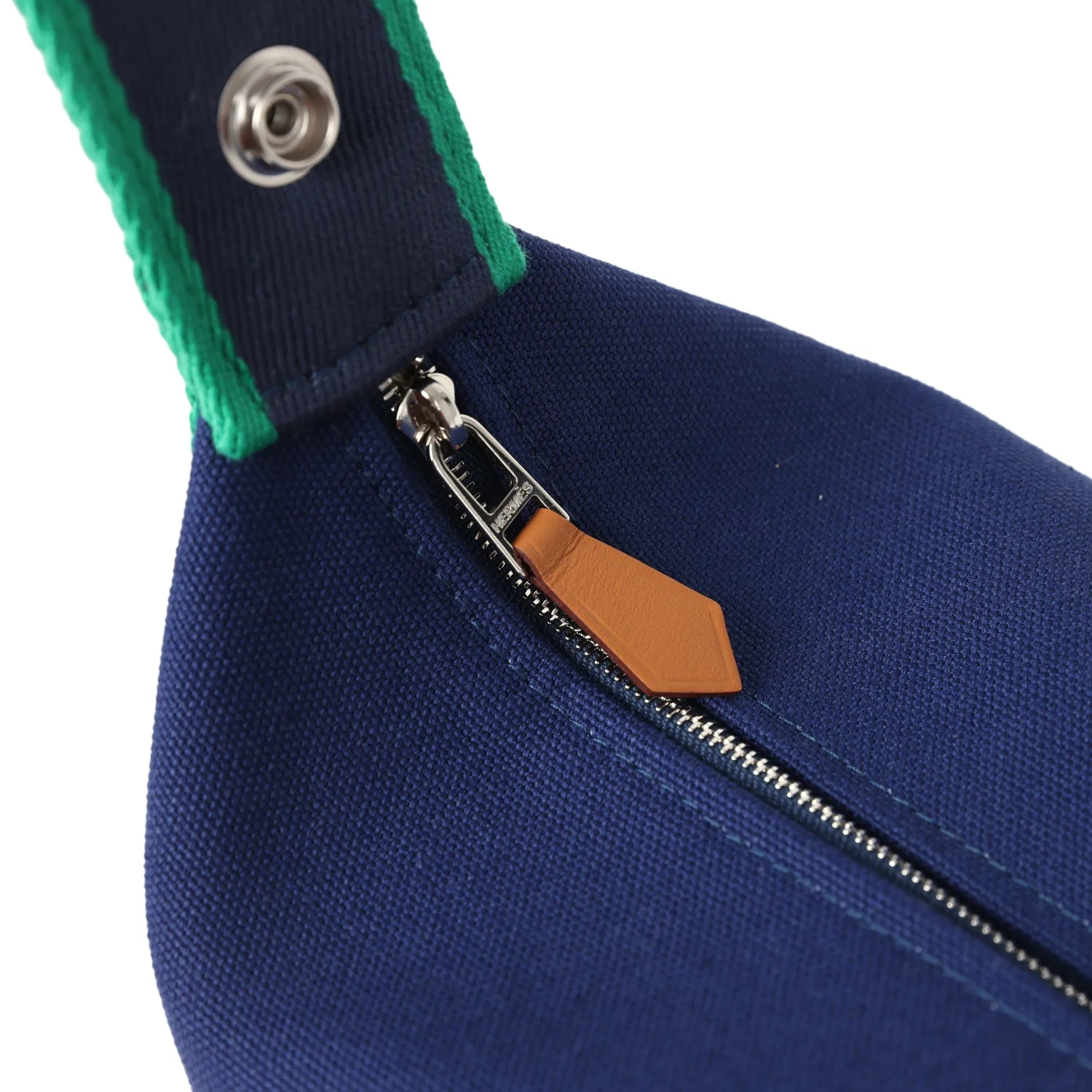 Hermes Bride-A-Brac Case PM Marine Canvas Palladium Hardware