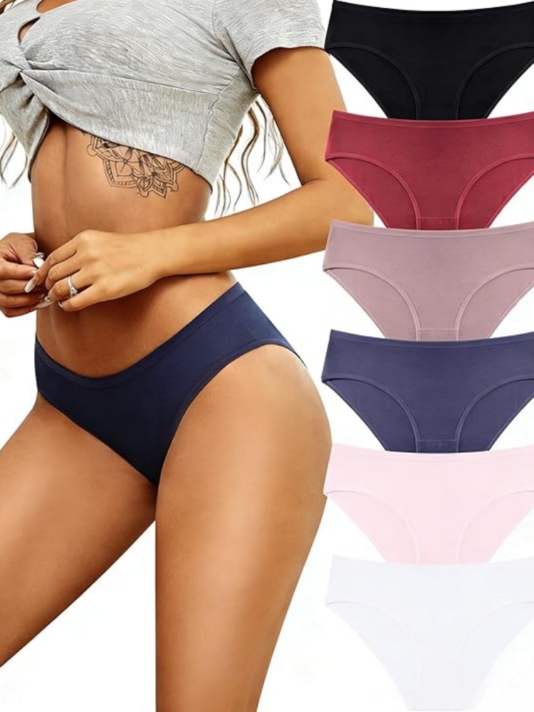 VALENTINIANA Womens Underwear Cotton Hipster Panties