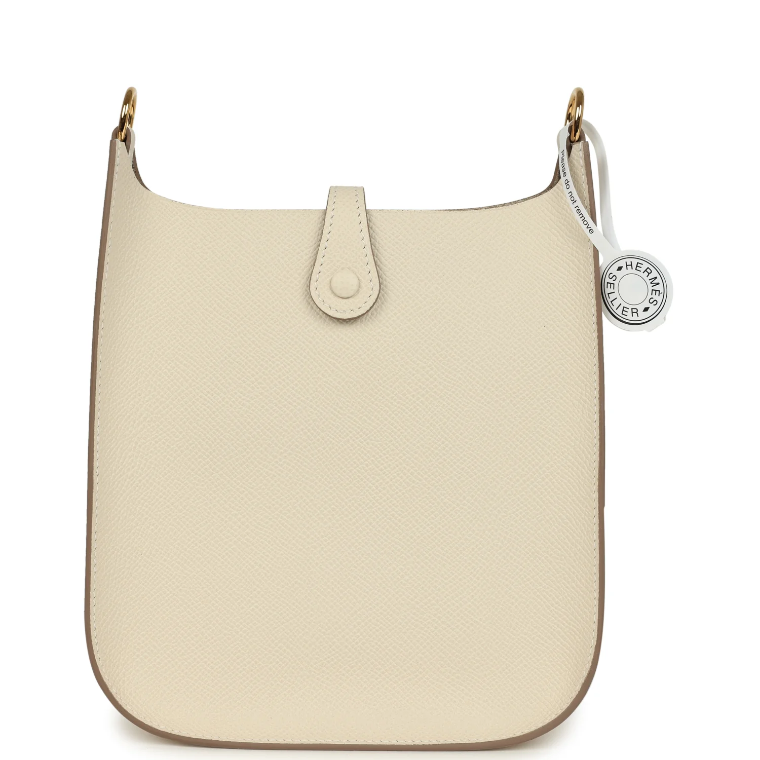 Hermes Evelyne Sellier TPM Craie Epsom Gold Hardware