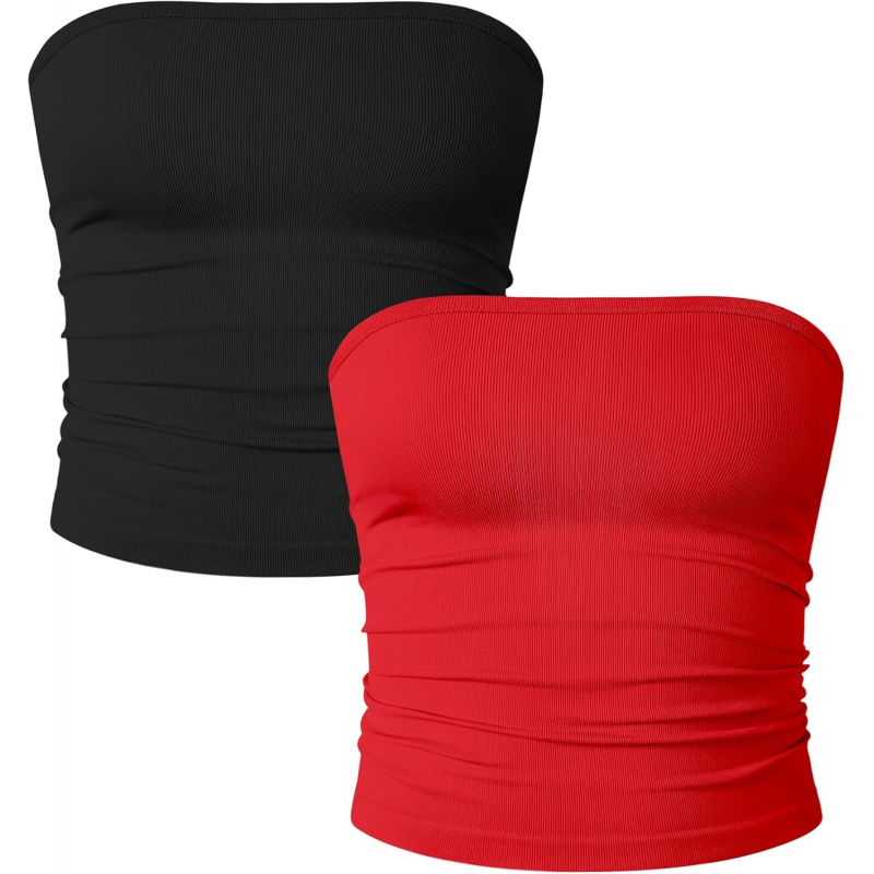 AURETOP Women's 2 Piece Tube Tops Strapless