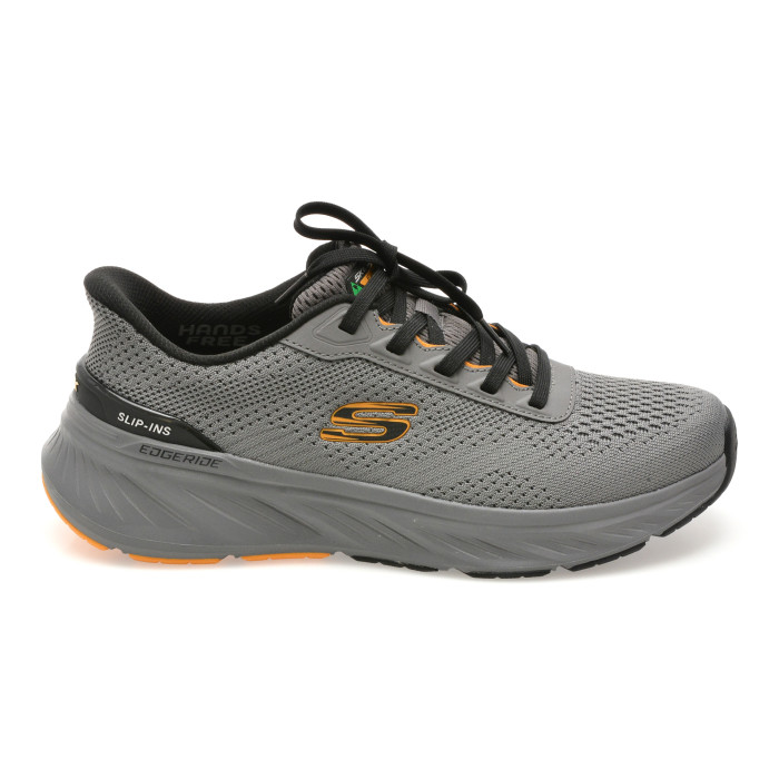 Pantofi sport SKECHERS gri, EDGERIDE, din material textil