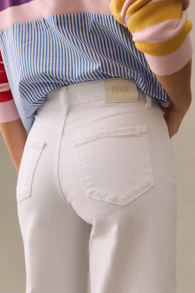 Paige Anessa Wide-Leg Crop Jeans CRISP WHITE