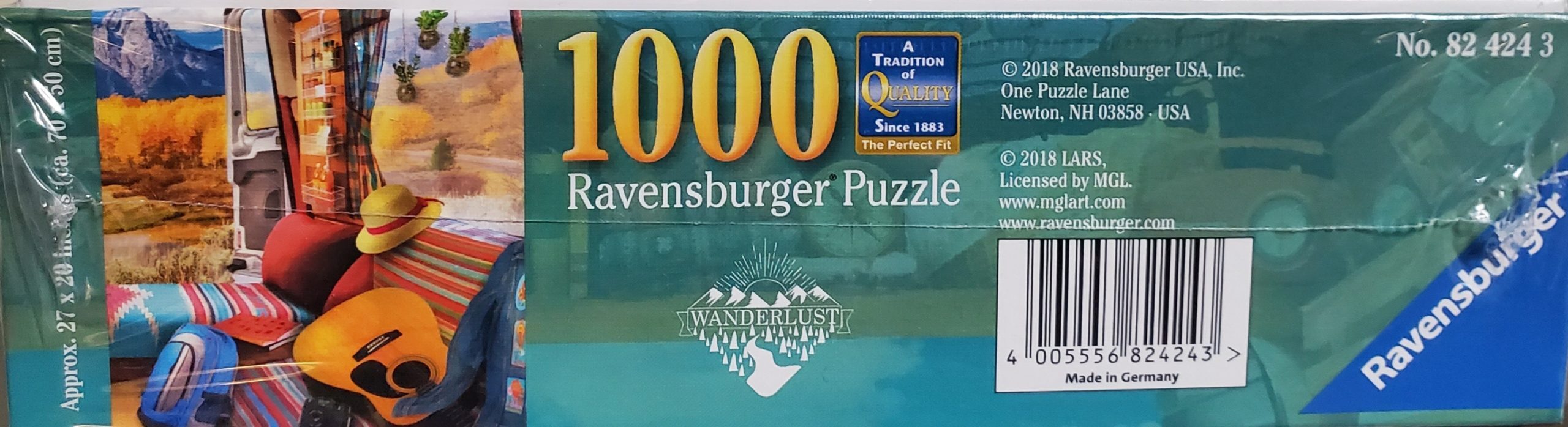 Vanlife Camper Camping 1000 Piece Puzzle (square box)